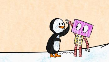 Rookie Robot Explores the World - Huiii - Rookie and the Penguin