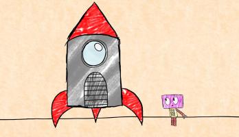 Rookie Robot Explores The World - 3-2-1-Rookie! - Rookie and the Rocket