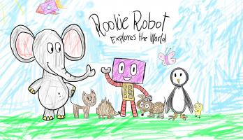 Rookie Robot Explores the World Poster